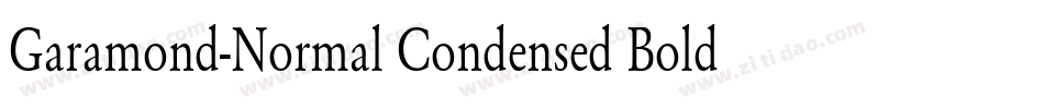 Garamond-Normal Condensed Bold字体转换